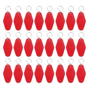 Unique Bargains Blank Vintage Motel Hotel Keychains Key Tag 24 Pcs - 1 of 4