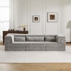 Whisen Modern Compression Loveseat, Convertible Floor Sofa Bed,DIY Boneless Modular Sectional Couch, No Assembly Required - 4 of 4
