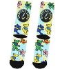 Grateful Dead Men's Steal Your Face Logo Dancing Bear Sublimated Tie-Dye Adult Mid-Calf Crew Socks 1 Pair Multicolored - 2 of 4