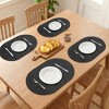REGALWOVEN Placemats Set of 6 Leather Placemats for Kitchen Dining Table Decor Waterproof Heat Resistant Table Placemats - 3 of 4