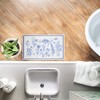 Stupell Industries Single Blue Flower Sprigs Printed Plush Bath Mat And Bath Rug, Design By Susan Winget, 18"X30" - 4 of 4