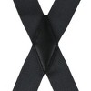 CTM Men's Elastic X-Back Black Swivel Hook Suspenders - 3 of 4