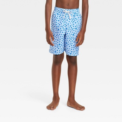 Boys' Palm Dot Swim Shorts - Cat & Jack™ Blue