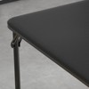 38 Inch Portable Square Folding Card Table – 1-Piece Multifunctional Design with PU Padded Tabletop & Collapsible Legs - 3 of 4