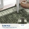 Modern Bordered Rug Farmhouse Plaid Area Rugs for Living Room Bedroom, Indoor Accent Carpet Home Decor - 4 of 4