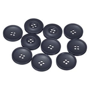 Unique Bargains Resin DIY Craft Flat 4-Hole Sewing Buttons 10 Pcs - 1 of 4