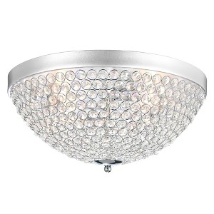 CWI Lighting Globe 4 Light Bowl Flush Mount With Chrome Finish - 1 of 4