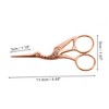 Unique Bargains Women Big Crane Scissors Facial Hair Scissors 1 Pc - 2 of 3