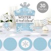 Big Dot of Happiness Winter Wonderland - Snowflake Holiday Party and Winter Wedding Decor and Confetti - Terrific Table Centerpiece Kit - Set of 30 - 2 of 4