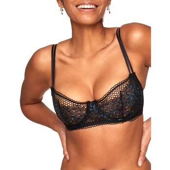 Smart & Sexy Smooth Lace T-shirt Bra Black Hue W/ Ballet Fever (smooth Lace)  34b : Target