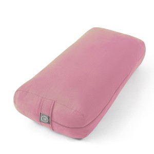 Yoga Bolster Pillow Meditation Pillow w/Washable Cover & Carry Handle - 1 of 4