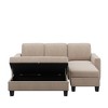NicBex Modern 81.1" Sofa Bed Linen Convertible Sleeper Sofa with Storage Chaise for Living Room, Gray - 4 of 4