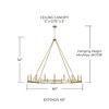 Capital Lighting Pearson 20 - Light Chandelier in  Aged Brass - 2 of 4