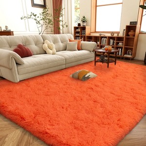 LOVEVOOK 8x10 Feet Area Rugs for Living Room Bedroom, Non-Slip Fluffy Soft Shag Rug, Plush Carpet for Home Dorm Decor Aesthetic - 1 of 4