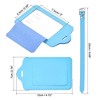 Unique Bargains Backpack PU Identifier Card Luggage Tag with Strap 2 Pcs - 2 of 4