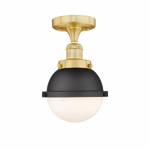 Edison - 1 Light Semi-Flush Mount In Art Deco Style-9.5 Inches Tall and 7.25 Inches Wide - 1 of 1