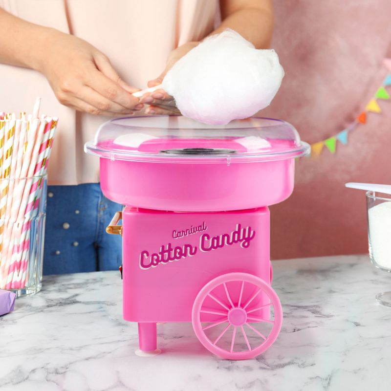 Great Northern Popcorn Countertop Cotton Candy Machine With Scoop and 10 Serving Sticks – Pink, 5 of 13