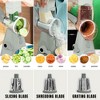 NutriSlicer Vegetable Slicer Cheese Grater Potato Slicer Salad Chopper with Suction Base - 4 of 4