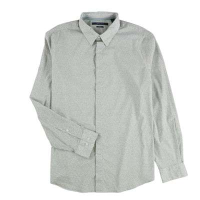 Perry Ellis Mens Travel Luxe Button Up Shirt