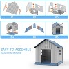 MooxvMoo 31-Inch Pointed-Roof Dog House,Outdoor&Indoor House,Outdoor Kennel for Yard, Patio, Garage, Easy to Assemble - 4 of 4