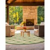 Unique Loom    Outdoor Trellis Moroccan Area Rug - 3 of 4