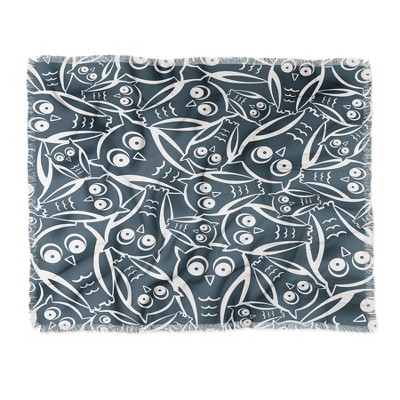 Heather Dutton Night Owl Woven Throw Blanket - Deny Designs