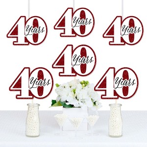 Big Dot of Happiness We Still Do - 40th Wedding Anniversary - Decorations DIY Anniversary Party Essentials - Set of 20 - 1 of 4