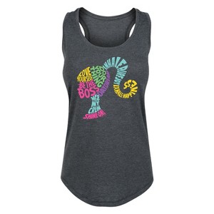 Women's - Barbie - Empowering Phrases Graphic Racerback Tank - 1 of 4