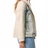 Women's Halfsies Denim And faux-shearling Jacket - mystree - 3 of 4