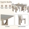 YOOCOZZ 7-Piece Retro Dining Set with Table & 6 Chairs - 3 of 4