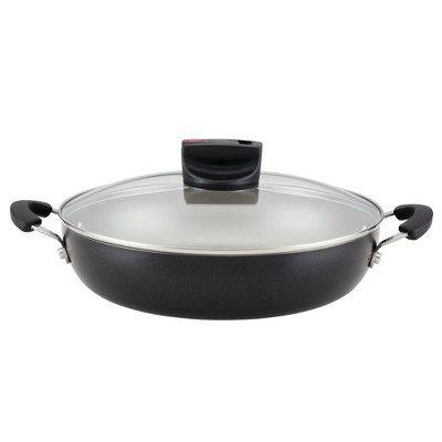 Farberware 10.5qt Aluminum Nonstick Stockpot With Lid Black : Target