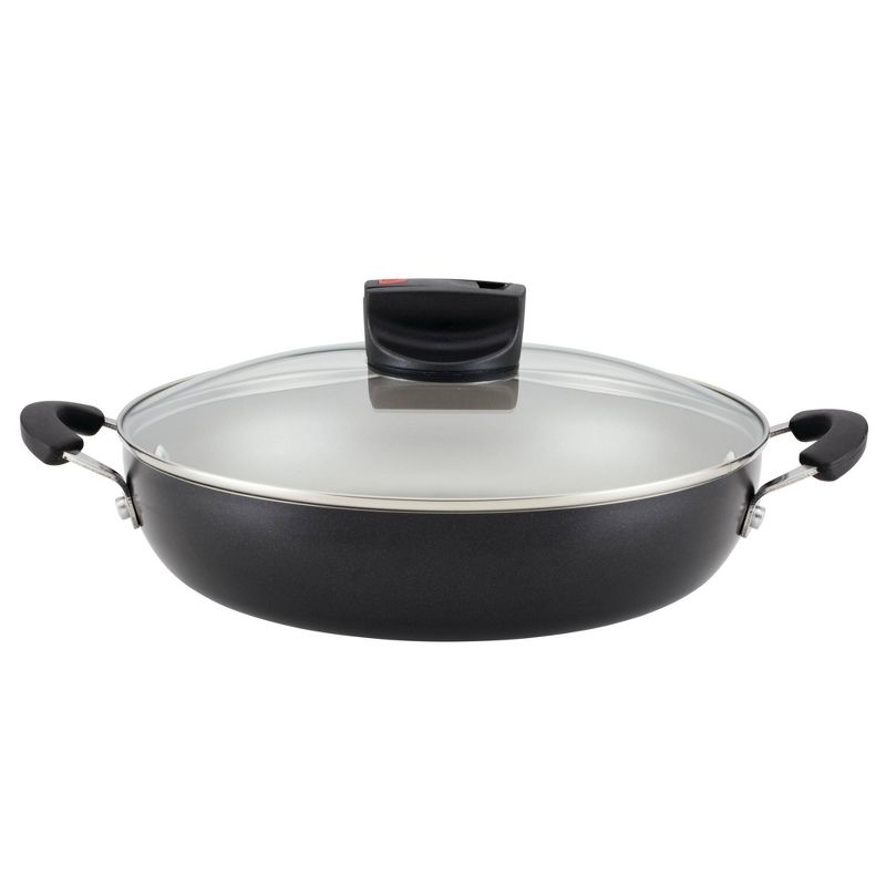 Farberware Smart Control 11.25&#34; Covered Everything Pan with 2 Side Handles Black, 1 of 10