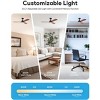 Aoibox 52 Inch Wood Ceiling Fan with Lights and Remote, 6 Speed Reversible DC Motor, 3CCT, for Indoor Outdoor Farmhouse Patios, Walnut - 4 of 4