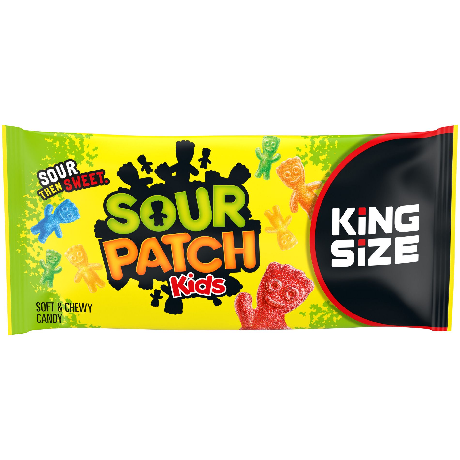 SOUR PATCH KIDS Original Soft & Chewy Candy, King Size - 3.46oz