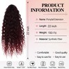Alilang 22-Inch Long Curly Black Drawstring Ponytail Extension for Women Soft Synthetic Wavy Clip-In Hairpiece - 4 of 4