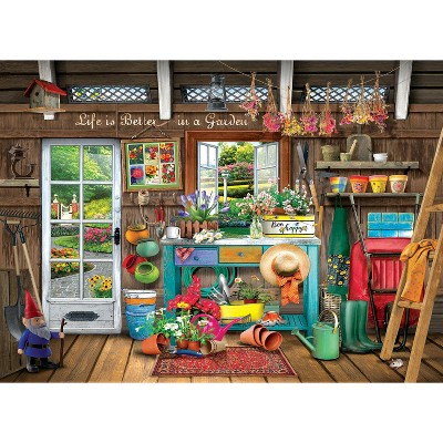 Sunsout Life is Better in a Garden 500 pc Large Pieces  Jigsaw Puzzle 31960