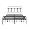 ALEXOUN Metal Platform Bed Frame with Vintage headboard and Footboard,Strong Bearing Capacity,Under Bed Storage,No Box Spring Needed Black, - 4 of 4