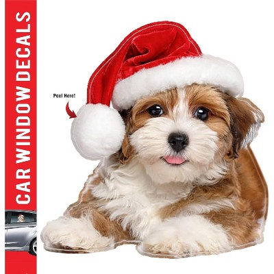LEMONSODA Car Window Decal -  3D -  (Santa Dog)