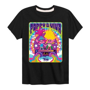 Boys' - Trolls - Poppy and Viva Short Sleeve Graphic T-Shirt - 1 of 4