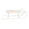 Transpac Metal 30.88 in. White Christmas Tipped Sled Decor - 2 of 4