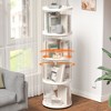 NicBex Rotating Bookshelf with Small Footprint Bookcases for Living Room Home Office - 3 of 4