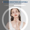 Makeup Mirror,360° Rotatable Height Adjustable Double Sided Mirror, 1x/10x True HD Magnifier,3 Colors,Adjustable Brightness - 4 of 4