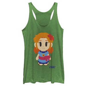 Women's Nintendo Legend of Zelda Link's Awakening Marin Avatar Racerback Tank Top - 1 of 3