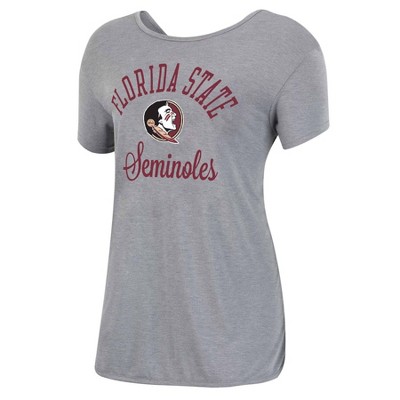 NCAA Florida State Seminoles Women's Short Sleeve Dolphin Hem T-Shirt