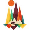 Men's Design By Humans Mountain Bear By radiomode T-Shirt - 2 of 4