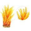 Unique Bargains Aquarium Plants Decorations Artificial Aquatic Plant Orange 7.48" 1 Pcs - 3 of 4