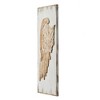 SEVOBAL Wall Art Set of 2 Feather Wing Panels Distressed Finish Boho Chic Decor for Living Room or Bedroom, Multicolored, 44.1"*6.3"*17.9" - 3 of 4