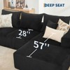 110" Oversized Modular Sectional Sofa – L-Shape Cloud Couch with 2 Pillows for Living Room/Office - 4 of 4