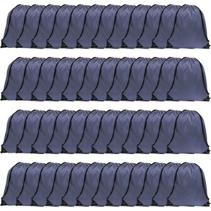 Waterproof Drawstring Backpack Bulk, Nylon Cinch Bags in 10 Colors for School, Gym, Sports - 1 of 4