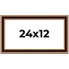 PosterPalooza | Panoramic Weathered Gold Picture Frame - UV Acrylic, Foam Board Backing, Hanging Hardware - 2 of 4